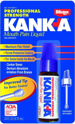 Blistex Kanka boca dolor líquido, profesional fuerza,.33 onzas (9,75 ml)