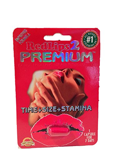 RedLips 2 Premium mejora píldora del sexo masculino mejora fórmula 1250mg!-5 pastillas!