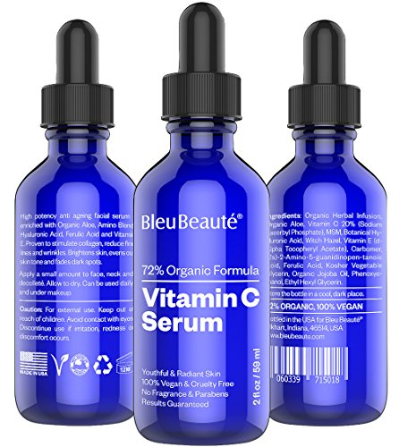 BIG - 2 oz suero de vitamina C (20%) de Bleu Beauté - alta potencia anti envejecimiento suero facial - que obras o su devolución!