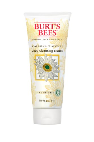 Las abejas de Burt jabón de corteza y manzanilla crema limpiadora profunda, 6 onzas (Pack de 3)