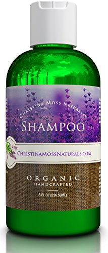 Champú orgánico y 100% Natural para el cabello de todos los tipos (seco, graso, rizado o fino). Para hombres y mujeres. Sulfato libres, ninguÌ n dañosos productos químicos. Por Christina Moss Naturals.