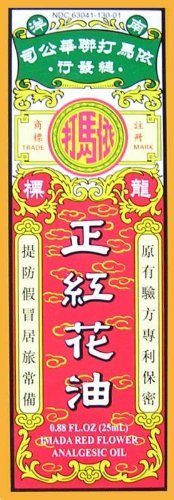 Imada rojo flor analgésico aceite (Hung Fa Yeow) 0,88 FL. Oz. (25 Ml) - 1 botella