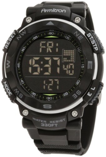 40/8254BLK Armitron hombres Sport reloj cronógrafo Digital negro