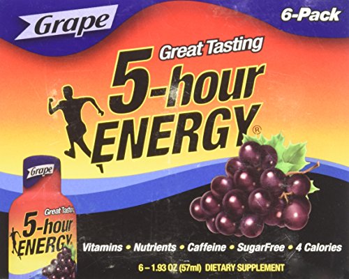 5 horas Energy Shot, uva, cuenta 6