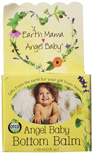 Mama tierra Angel Baby fondo bálsamo Zinc y lanolina crema de hierbas del pañal de caléndula, 2 onzas de líquido libre