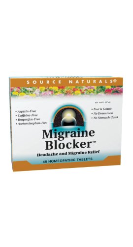 Source Naturals bloqueador de migraña--48 tabletas homeopáticas