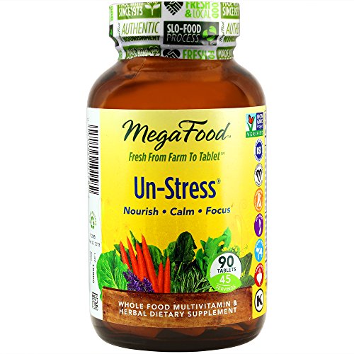 MegaFood - ONU-estrés, apoya la respuesta inmune durante momentos de estrés, 90 tabletas (envasado de alta calidad)