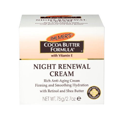 Crema de renovación noche fórmula de Palmer manteca de cacao, 2,7 onzas