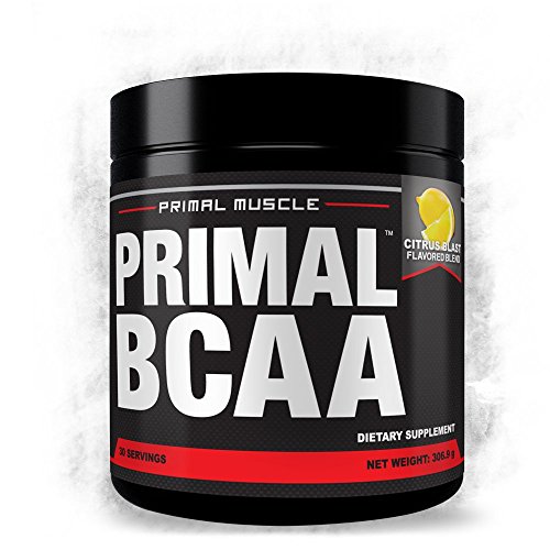 BCAA PRIMAL beber rápido Mix - masa de músculo magro construir, a recuperarse de los entrenamientos, reducir niveles de grasa corporal y maximizar la resistencia. Sabor Citrus Blast - garantía de devolución de dinero!