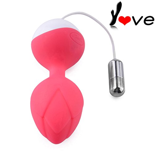 Yove kegel bolas impermeable recargable Wireless Control remoto agitan bola vibrador - Deep Pink