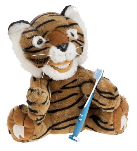 StarSmilez niños de dientes cepillado Buddy - Lil peluche tigre
