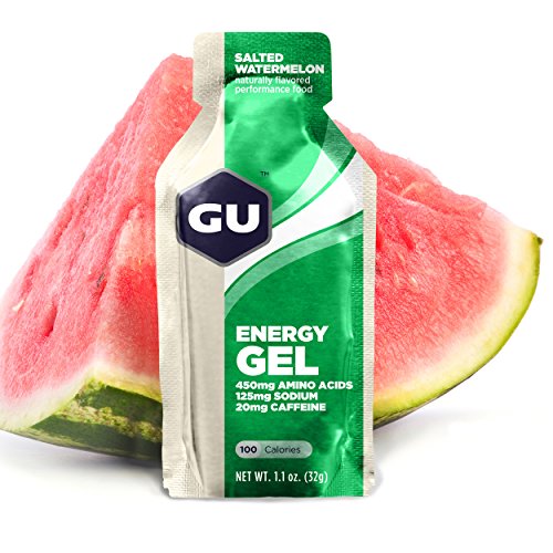 Original de GU deportes nutrición energía Gel, sandía salada, conteo de 8