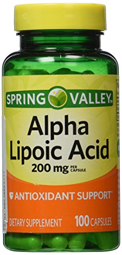Spring Valley - ácido alfa lipoico 200 mg, 100 cápsulas