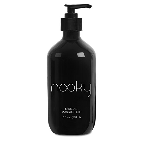 Aceite de masaje NOOKY 16oz - esencial y dulce almendra aceites para masajes