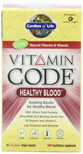 Jardín de vida vitamina Code ® - sangre saludable, 60 cápsulas
