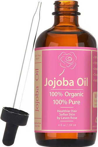 Leven rosa orgánico 100% puro frío presionado aceite de Jojoba Natural sin refinar, 4 oz