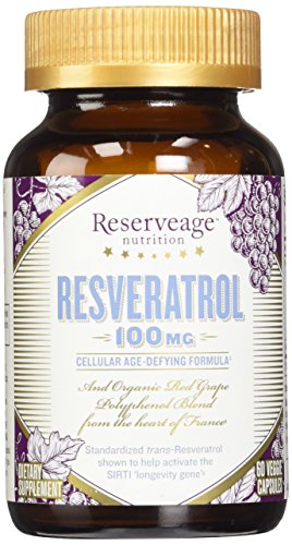 ReserveAge Resveratrol 100 MG, 60 cápsulas vegetarianas