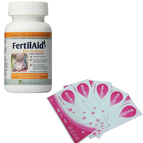 Fertilaid para mujeres y 5 Wondfo prueba de embarazo tiras
