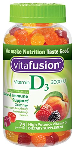 Vitafusion vitamina D3 gomoso, cuenta 75 (paquete de 3)