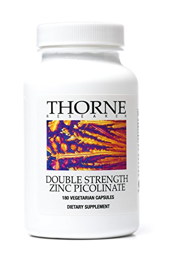 Thorne Research - doble fuerza Zinc picolinato - 180 cápsulas vegetarianas