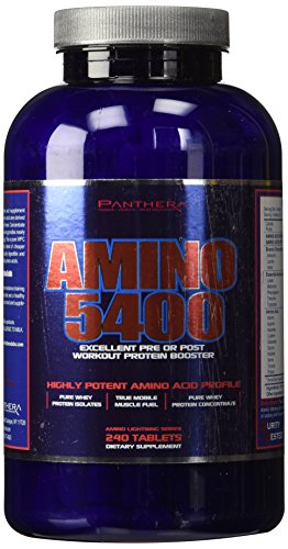 Tabletas de 5400 Panthera Labs Amino, cuenta 240