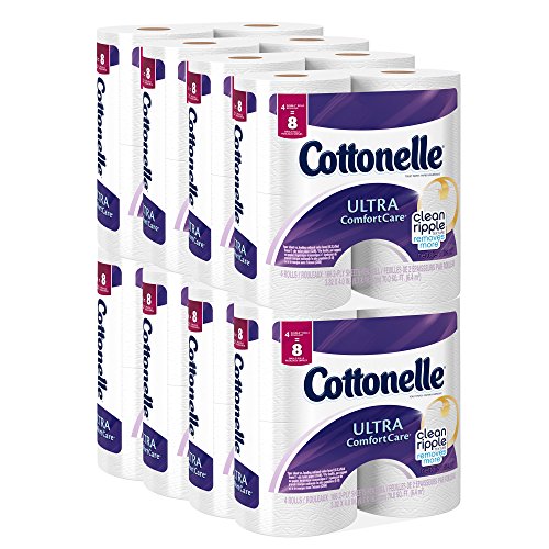 Cottonelle Ultra confort cuidado papel higiénico, doble rollo de economía Plus Pack, cuenta 32