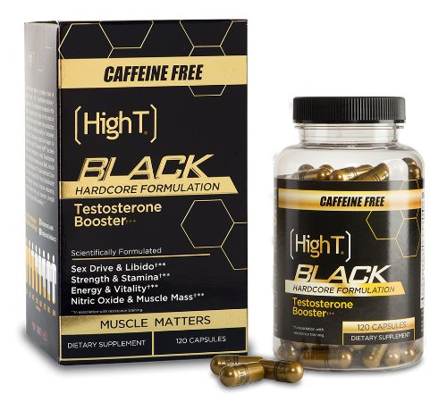 Alta T negro cafeína libre, testosterona Booster Pre entrenamiento Hardcore formulación - 120 cápsulas