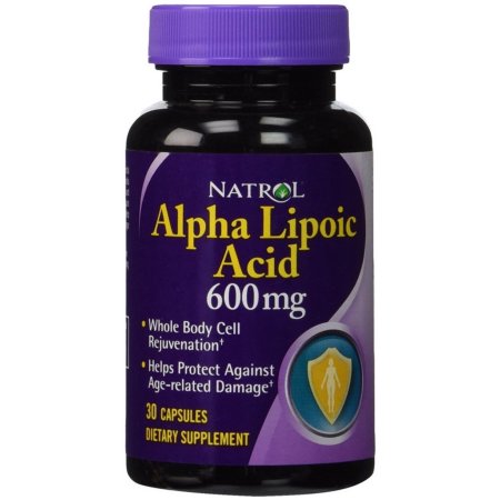 Natrol ácido alfa lipoico 600 mg Cápsulas 30 ea (Pack de 2)