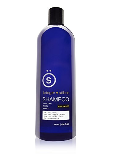 K + Shampoo S salón calidad hombres - aceite del árbol del té infundido para evitar la pérdida del cabello, caspa y cuero cabelludo seco (botella de 16 oz)