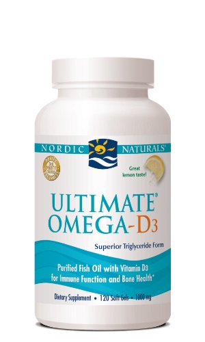 Nordic Naturals - Ultimate Omega-D3, huesos saludables ayudas e inmunidad, cuenta 120
