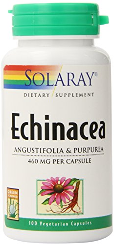Cápsulas de Solaray Echinacea Purpurea Angustifolia, 460 mg, cuenta 100