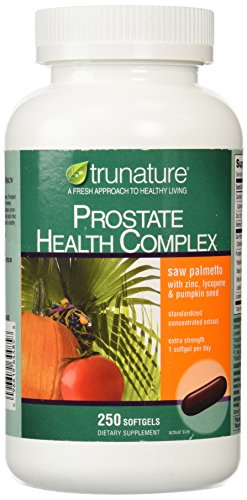 TruNature próstata Health Complex - Saw Palmetto con Zinc, licopeno, semilla de calabaza - 250 cápsulas