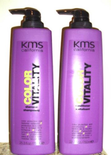 KMS Color vitalidad 25,3 onzas Shampoo + acondicionador de oz 25,3 (Combo oferta)