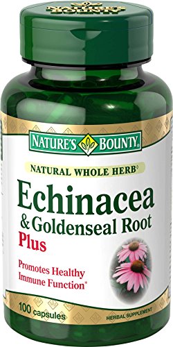 De la naturaleza recompensa Natural hierba entera Echinacea Goldenseal Plus 100 cápsulas