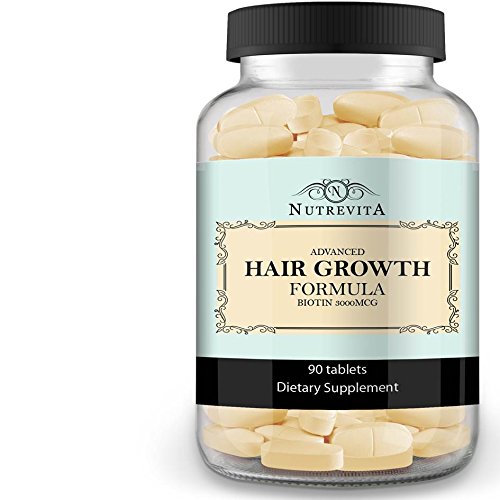 Nutrevita vitaminas para el pelo crecimiento 90 tabletas