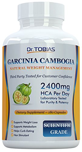 Dr. Tobias Garcinia Cambogia con 2400mg HCA por día - tercera parte probado - apoyo de pérdida de peso con ingredientes que usted puede confiar
