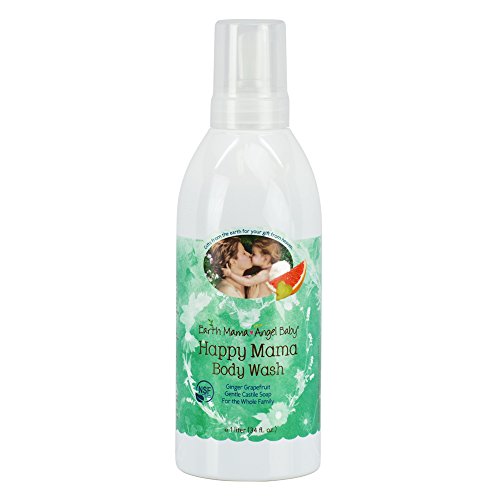 Mama tierra Angel Baby Happy Body Wash fresco jabón de Castilla litro, cítricos jengibre, 34 onzas líquidas