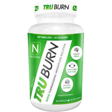 Nutrakey TRU Burn - 90 Cápsulas (Quemador de grasa termogénico)