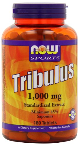 AHORA alimentos Tribulus 1000mg, extracto de 45%, 180 comprimidos