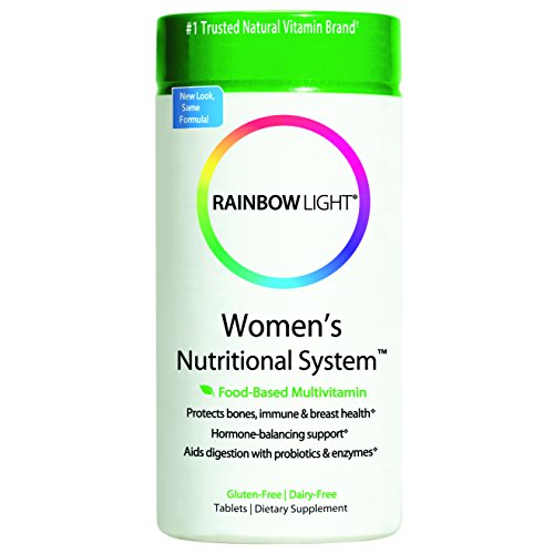 Las mujeres de luz del arco iris ' s nutricionales los sistema suplemento multivitamínico basado del alimento tabletas 180 tabletas