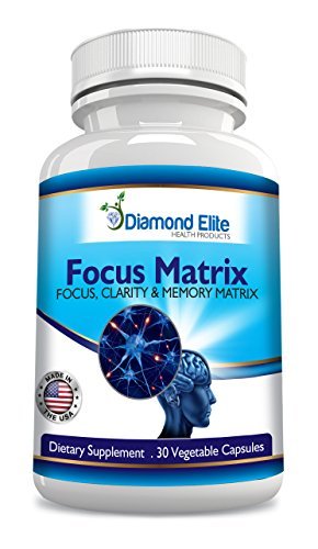 Matriz de enfoque de Diamond Elite es un Super potente &amp; cerebral, memoria y mente Booster Natural esa claridad Mental de soportes, foco, y memoria - aumenta la energía y ayuda a reducir la depresión y la ansiedad - todo Natural cerebro función booste