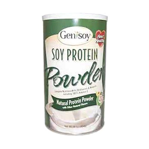 Genisoy Natural polvo de proteína de soja, 16 onzas de líquido