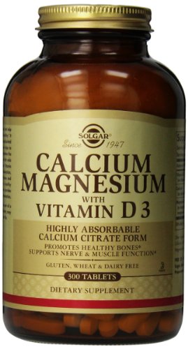 Solgar, magnesio calcio con vitamina D3, 300 tabletas