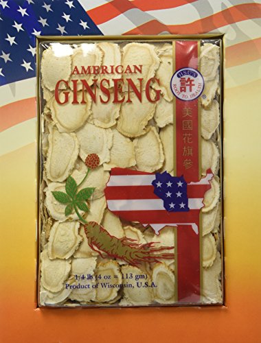 Ginseng de Hsu 126.4, rebanadas cultivado Ginseng americano 4oz
