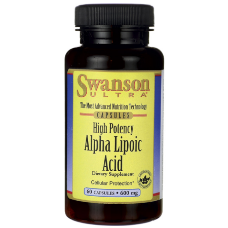 Swanson ácido alfa lipoico 600 mg 60 Caps
