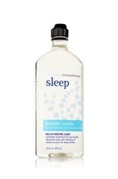 Baño y cuerpo funciona aromaterapia Sleep lavanda vainilla 10 Oz lavado y baño de espuma