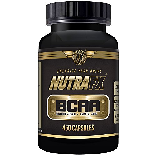 Nutrafx Bcaa capsulas 3000 Mg 450 cápsulas Pre entrenamiento y píldoras de pérdida de peso