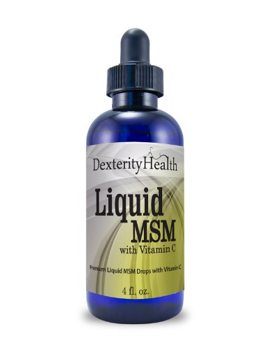 Gotas de líquido MSM, MSM líquido Premium con vitamina C, 4oz