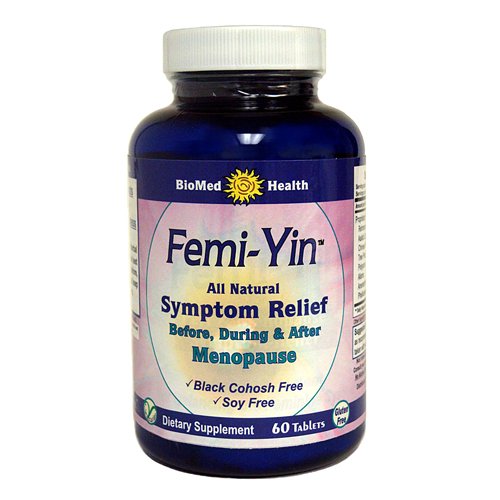 Salud bioMed Femi-Yin para las tabletas de la menopausia, cuenta 60