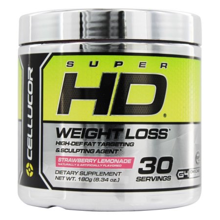 CELLUCOR - Pérdida de Peso Super HD limonada de fresa 30 Porciones - 180 gramos